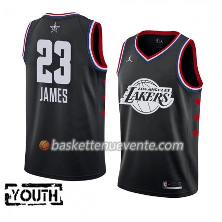 Maillot Basket Los Angeles Lakers LeBron James 23 2019 All-Star Jordan Brand Noir Swingman - Enfant
